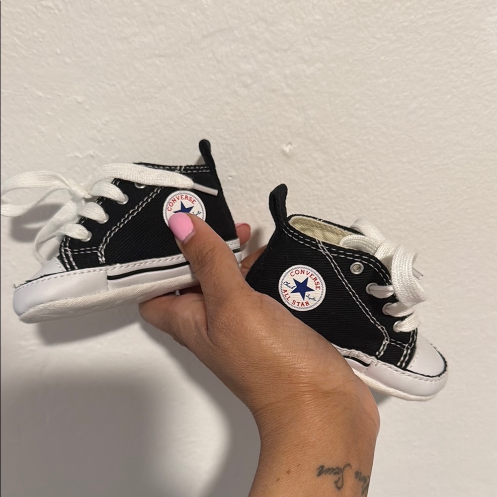 Converse Kids Black High-Top Sneakers
